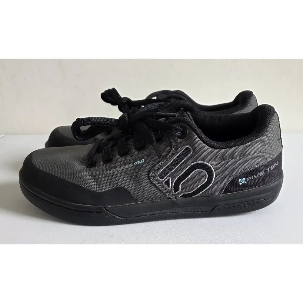 Adidas Five Ten Freerider Pro Mountain Bike Sneakers Gray Black Sz 8.5(M) 10(W)